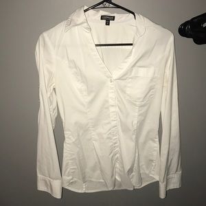 Express White button up